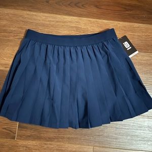 Navy Blue Pleated Tennis Skirt S